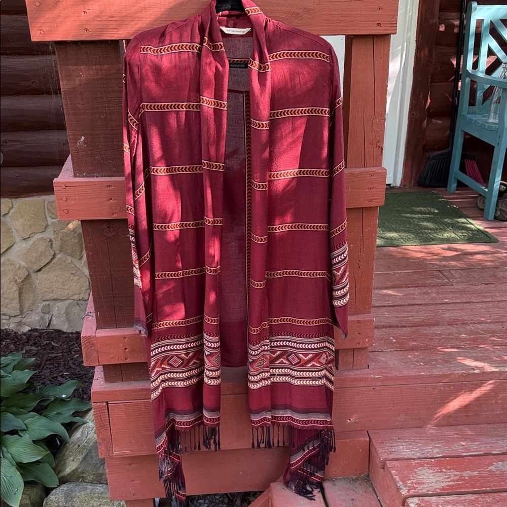 Soft Surroundings, Native Pattern Topper/Kimono, … - image 1